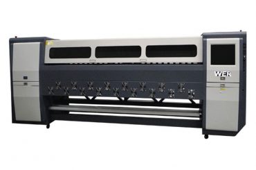 चांगली गुणवत्ता K3404I / K3408I सॉल्व्हेंट प्रिंटर 3.4 मी हेवी ड्युटी इंकजेट प्रिंटर